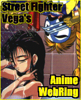The Street Fighter Vega's Anime Ring
